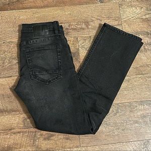 Reclaim Men's Regular Straight Black Denim Jeans Size 29 R